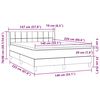 vidaXL Box Spring Posteľ s matracom Svetlosiv&aacute; 140x220 cm Zamat