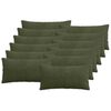 vidaXL Poťah na podložku 12 pcs ALMELO Zelen&aacute; 40 x 80 cm man&scaron;estr