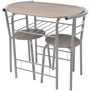 vidaXL Raňajkov&yacute; set - barov&yacute; st&ocirc;l a stoličky, MDF