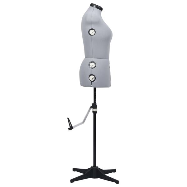 vidaXL Nastaviteľná figurína na šaty pre ženy sivá veľkosť M 40-46