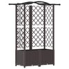 vidaXL Vyv&yacute;&scaron;en&yacute; z&aacute;hon s mriežkou a strechou Hned&aacute; 122 x 40 x 138 cm PP