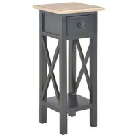 vidaXL Príručný stolík, čierny 27x27x65,5 cm, drevo