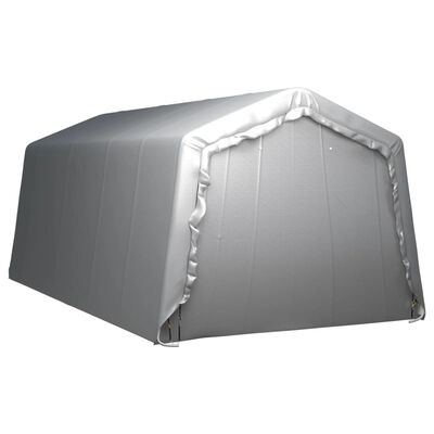 vidaXL Úložný stan 300x600 cm oceľový sivý