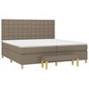 vidaXL Boxspring posteľ s matracom sivohned&yacute; 200x200 cm l&aacute;tka
