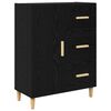 vidaXL Highboard Čierny dub 69,5 x 34 x 180 cm Kompozitné drevo