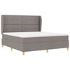 vidaXL Boxspring posteľ s matracom tmavo&scaron;ed&aacute; 90x190 cm Sivohned&aacute; l&aacute;tka