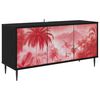 vidaXL TV skrinka AACHEN 102 x 33 x 51 cm Čierny dub Kompozitn&eacute; drevo