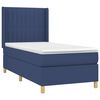 vidaXL Posteľn&yacute; r&aacute;m boxspring s matracom modr&yacute; 90x200 cm l&aacute;tka