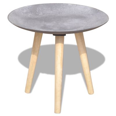 vidaXL Príručný/konferenčný stolík, dvojdielna súprava, 55 cm a 44 cm, šedá, betónový vzhľad