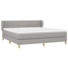 vidaXL Boxspring posteľ s matracom svetlosiv&aacute; 100x200 cm l&aacute;tka