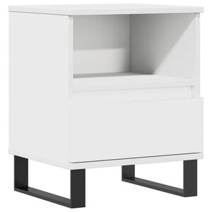 vidaXL Nočn&yacute; stol&iacute;k biely 40x35x50 cm spracovan&eacute; drevo