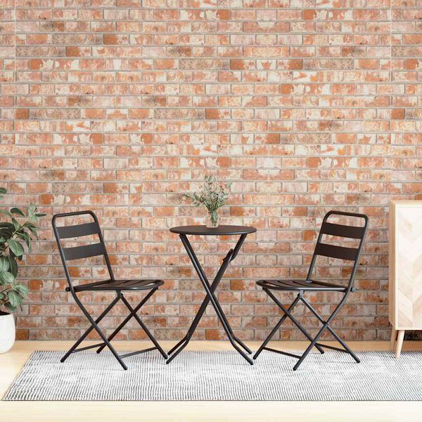 vidaXL 3D n&aacute;stenn&eacute; panely s dizajnom červen&yacute;ch teh&aacute;l 10 ks EPS