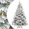 vidaXL Umel&yacute; vianočn&yacute; stromček s 300 LED-i Biela 240 cm PE a PVC