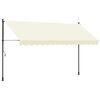vidaXL Zaťahovacia mark&iacute;za kr&eacute;mov&aacute; 350x150 cm l&aacute;tka a oceľ