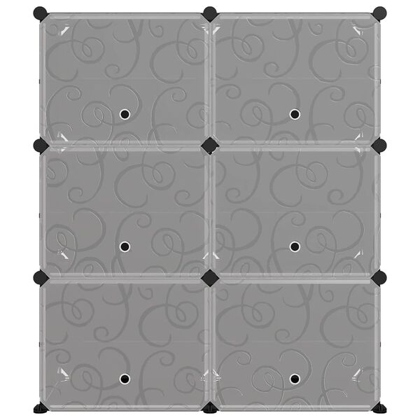 vidaXL Stojan na topánky čierny 84,5x31x93,5 cm PP