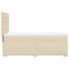 vidaXL Boxspring posteľ s matracom krémová 100x200 cm látka