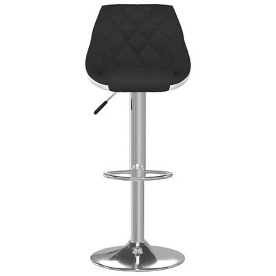 vidaXL Barové stoličky 2 ks čierne a biele umelá koža