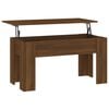 vidaXL Konferenčn&yacute; stol&iacute;k hned&yacute; dub 101x49x52 cm spracovan&eacute; drevo