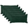 vidaXL Poťah na podložku 6 pcs HOUTEN Tmavozelen&aacute; 40 x 80 cm Zamat