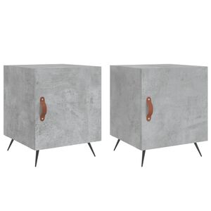 vidaXL Nočn&eacute; stol&iacute;ky 2 ks bet&oacute;novo siv&eacute; 40x40x50 cm kompozitn&eacute; drevo