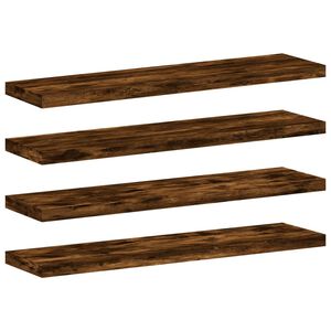 vidaXL N&aacute;stenn&eacute; police 4 ks dymov&yacute; dub 40x10x1,5 cm kompozitn&eacute; drevo