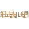 vidaXL Z&aacute;hradn&aacute; s&uacute;prava gaučov 6 pcs Biela 59 x 59 x 37 cm