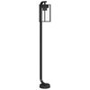 vidaXL Vonkaj&scaron;ia stojaca lampa čierna 100 cm nehrdzavej&uacute;ca oceľ