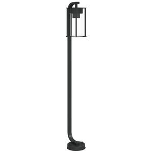 vidaXL Vonkaj&scaron;ia stojaca lampa čierna 100 cm nehrdzavej&uacute;ca oceľ