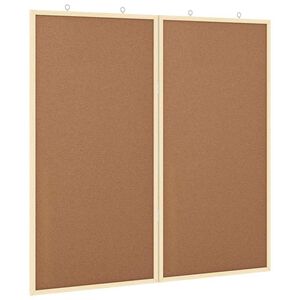 vidaXL Informačn&aacute; n&aacute;stenka Hned&aacute; 80 x 80 x 1.4 cm Borovicov&yacute; mas&iacute;v