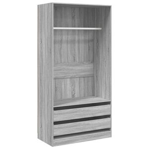 vidaXL &Scaron;atn&iacute;k siv&yacute; dub sonoma 100x50x200 cm spracovan&eacute; drevo