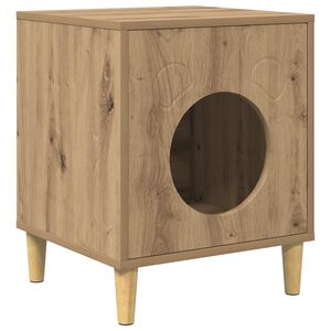 vidaXL Mačka Dom Dub artisan 42,5 x 40 x 53 cm Kompozitn&eacute; drevo