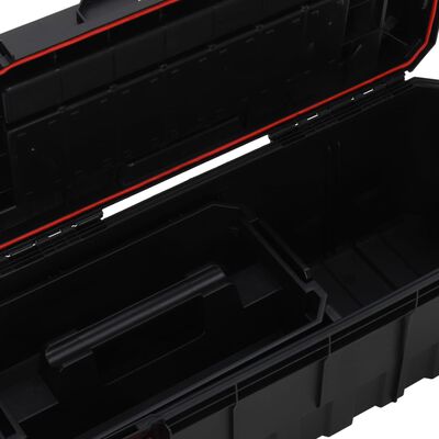 vidaXL Box na náradie čierno-červený 65x28x31,5 cm