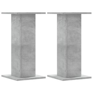 vidaXL Stojany na reproduktor 2ks bet&oacute;nov&eacute; 30x30x60cm kompozitn&eacute; drevo