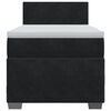 vidaXL Posteľný rám boxspring s matracom čierny 100x200 cm zamat
