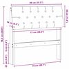 vidaXL Čalúnené čelo postele Svetlosivá 80 cm Masívne borovicové drevo