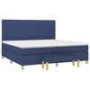 vidaXL Boxspring posteľ s matracom modr&aacute; 200x200 cm l&aacute;tka