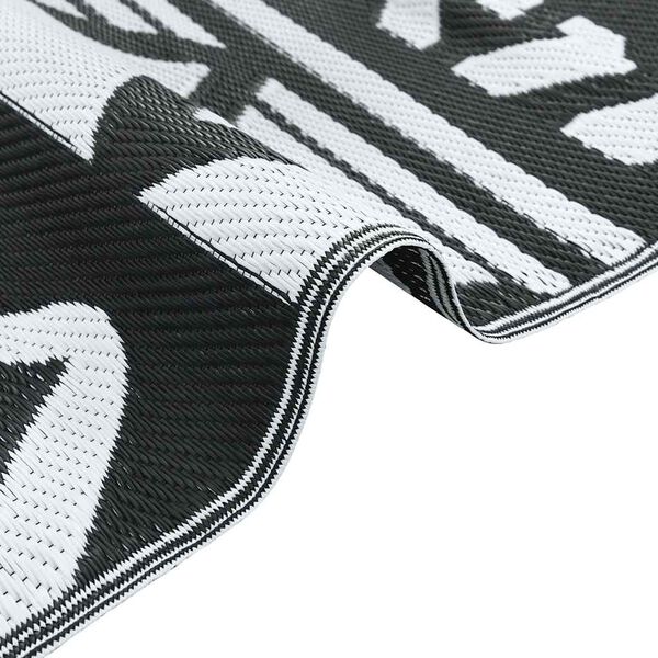 vidaXL Vonkajší koberec ARAKIL čierny 120x180 cm PP