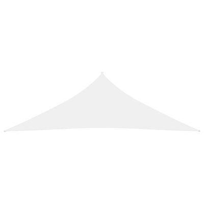 vidaXL Tieniaca plachta oxfordská látka trojuholníková 5x5x6 m biela