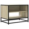 vidaXL TV skrinka dub sonoma 61x40x46 cm kompozitn&eacute; drevo a kov
