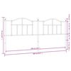 vidaXL Kovov&eacute; čelo postele biele 200 cm