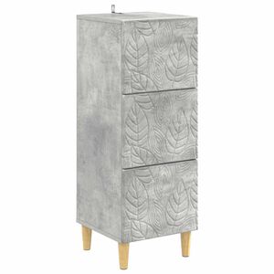 vidaXL Z&aacute;suvkov&yacute; kabinet Bet&oacute;novo siv&aacute; 33 x 34,5 x 90 cm