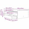 vidaXL R&aacute;m postele Remeseln&yacute; dub 100 x 200 cm Mas&iacute;vne borovicov&eacute; drevo