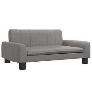 vidaXL Posteľ pre psa siv&aacute; 70x45x30 cm umel&aacute; koža