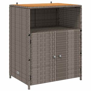 vidaXL Skrinkov&yacute; Siv&aacute; 70 x 50 x 87 cm Polyester a Roly Rattan