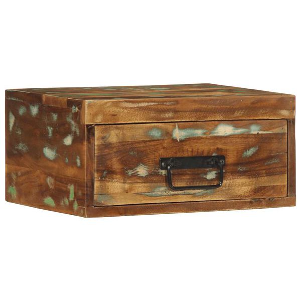 vidaXL Nástenné nočné stolíky 2 ks masívne recyklované drevo