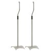 Univerzálny stojan na reproduktory, strieborný, 2 ks