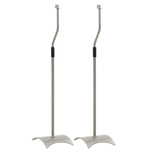 Univerzálny stojan na reproduktory, strieborný, 2 ks