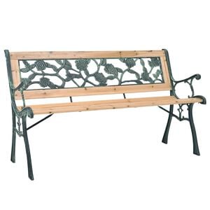 vidaXL Z&aacute;hradn&aacute; lavička 122 cm, drevo