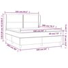 vidaXL Posteľn&yacute; r&aacute;m boxspring s matracom modr&yacute; 160x200 cm l&aacute;tka