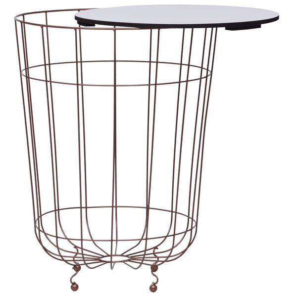 vidaXL Konferenčný stolík, zlatý Ø 40 cm